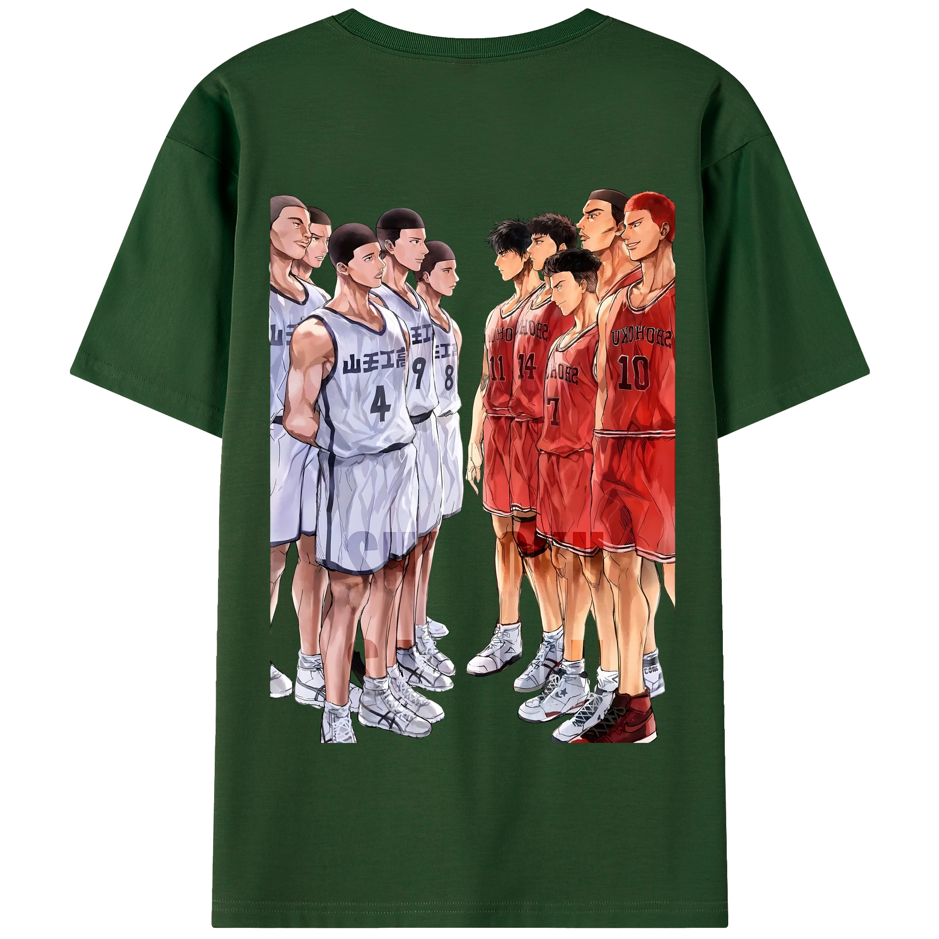 SLAM DUNK／スラムダンク 綿100％半袖Tシャツ（背面プリント）